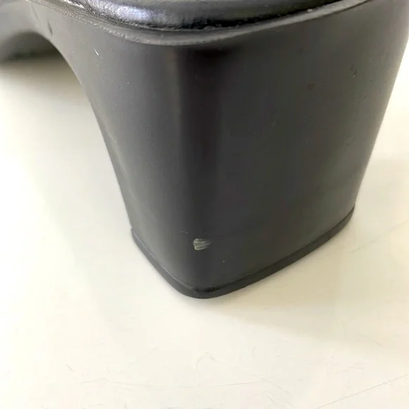 IDEA Ladies Open Toe Mules. Black Sandals. Wider Heel. Size 8. - Picture 12 of 14